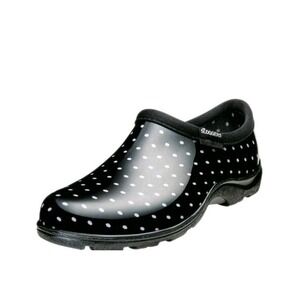 Sloggers 5113BP10 Black Polka Dot Women's Garden/Rain Shoes Size 9 #1618